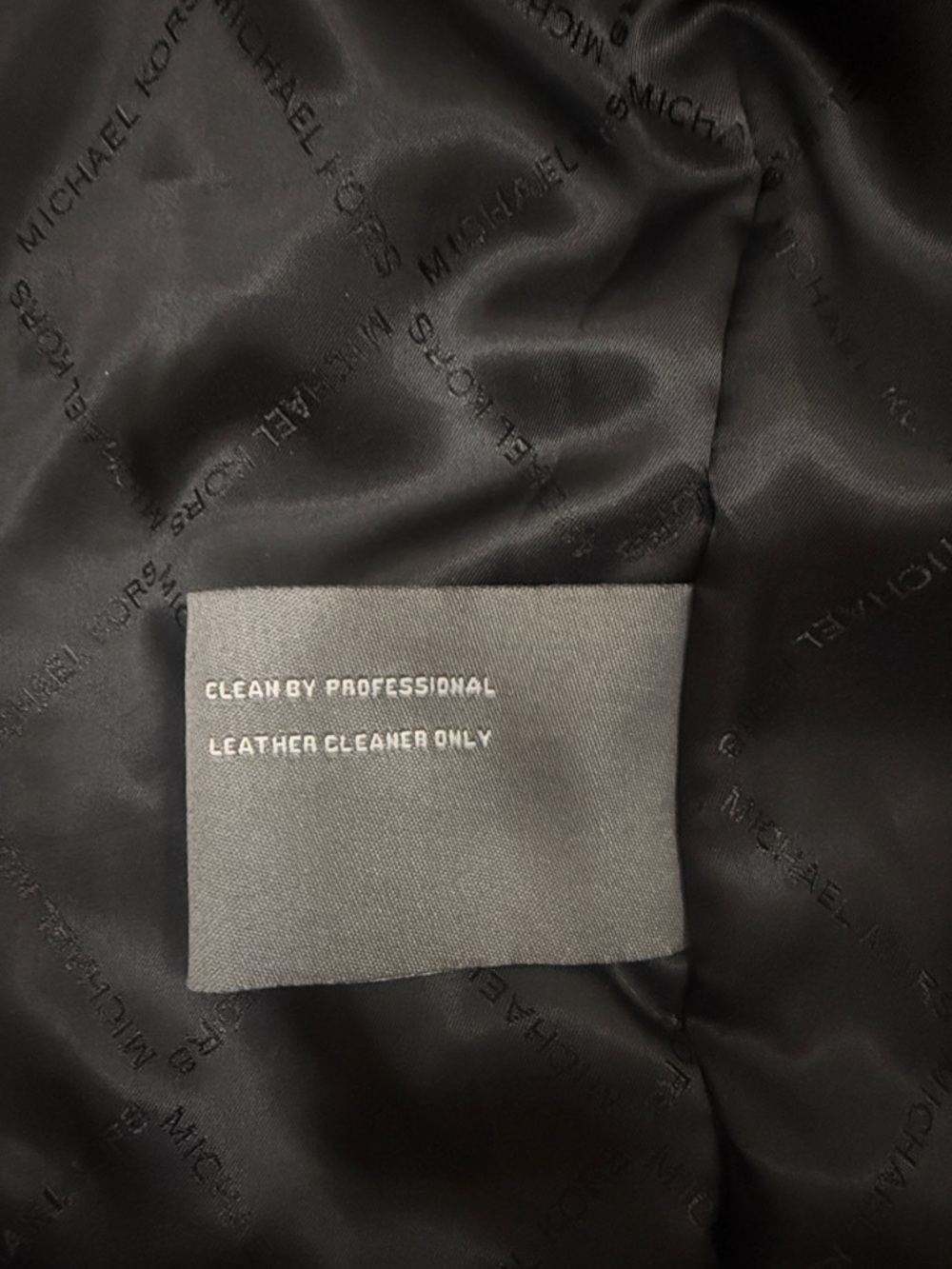 Michael Kors Black Leather Bomber Jacket - Picture 4 of 4